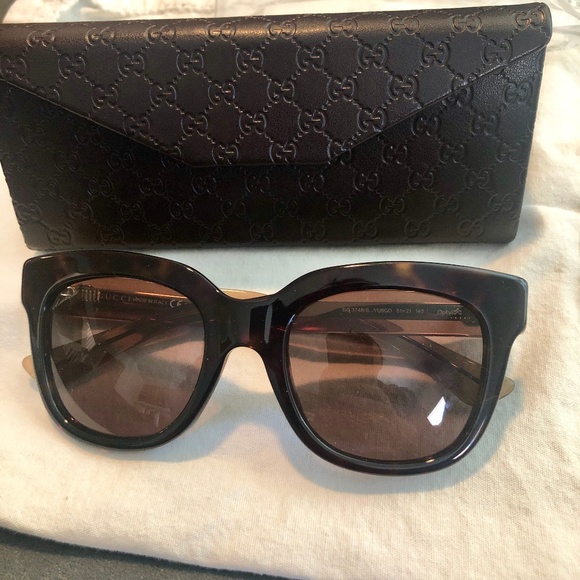 New Gucci GG 3748/S YU8/CO Cat Eye Sunglasses
